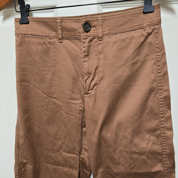 Madewell Women’s Cotton Wide Leg Crop Pants  Rustic Brown Sz25 - Picture 3 of 10